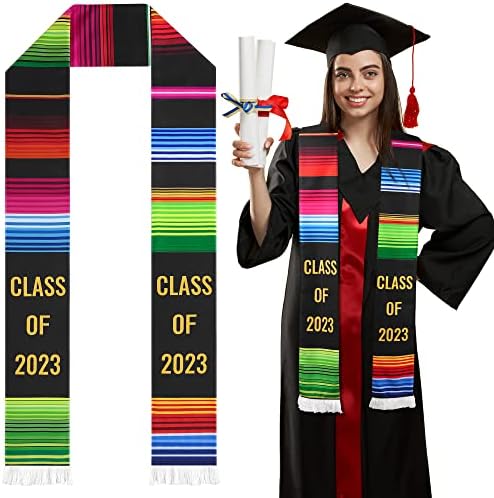 SOMSOC Class of 2023 Mexican Graduation Stole 2023 Mexican Graduation Sash Mexican Serape Scarf for Graduation Celebrate